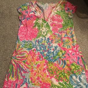 Lilly Pulitzer lovers coral dress.